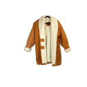 Genuine Leather Suede Shearling Coat